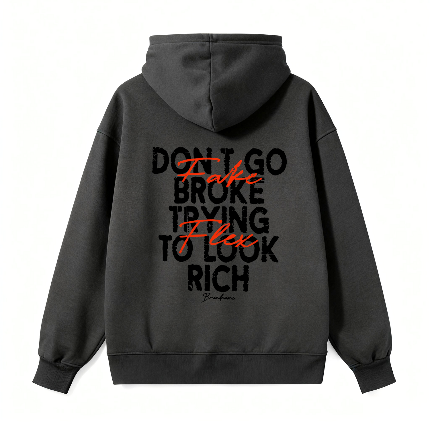 Fake Flex Motivational Classic Hoodie - Image 3